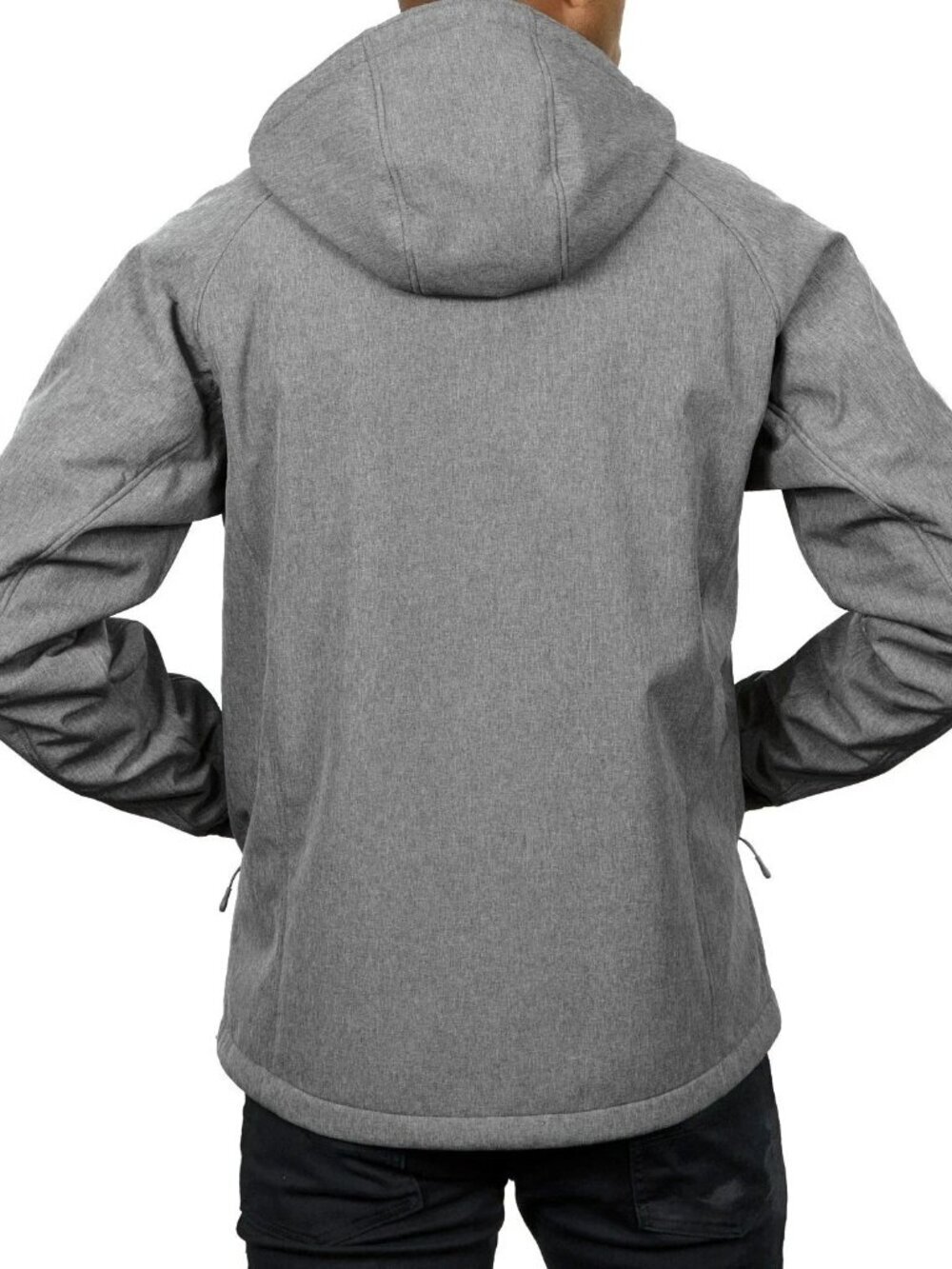 Kirkland Signature Men's S Gray Hooded Windbreaker Jacket K1053 - Picture 2 of 8